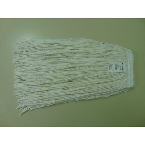 20 oz. 1 in. 4-Ply White Headband Rayon Cut End Mop Head, 6PK